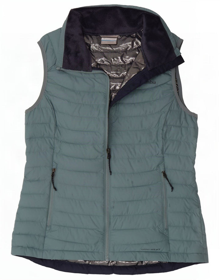Columbia Damen Omni-Heat Wattierte Weste UK 14 Mittelblaues Polyester