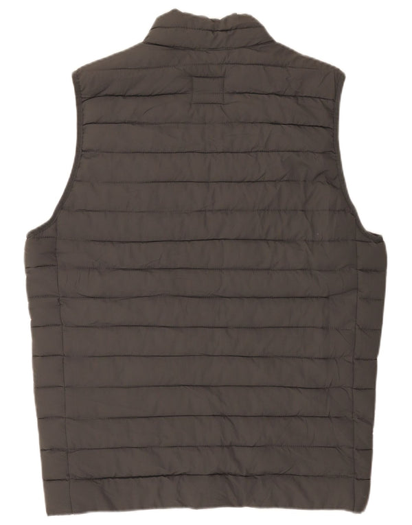 Jack & Jones Herren Wattierte Weste UK 36 Small Grau Polyester