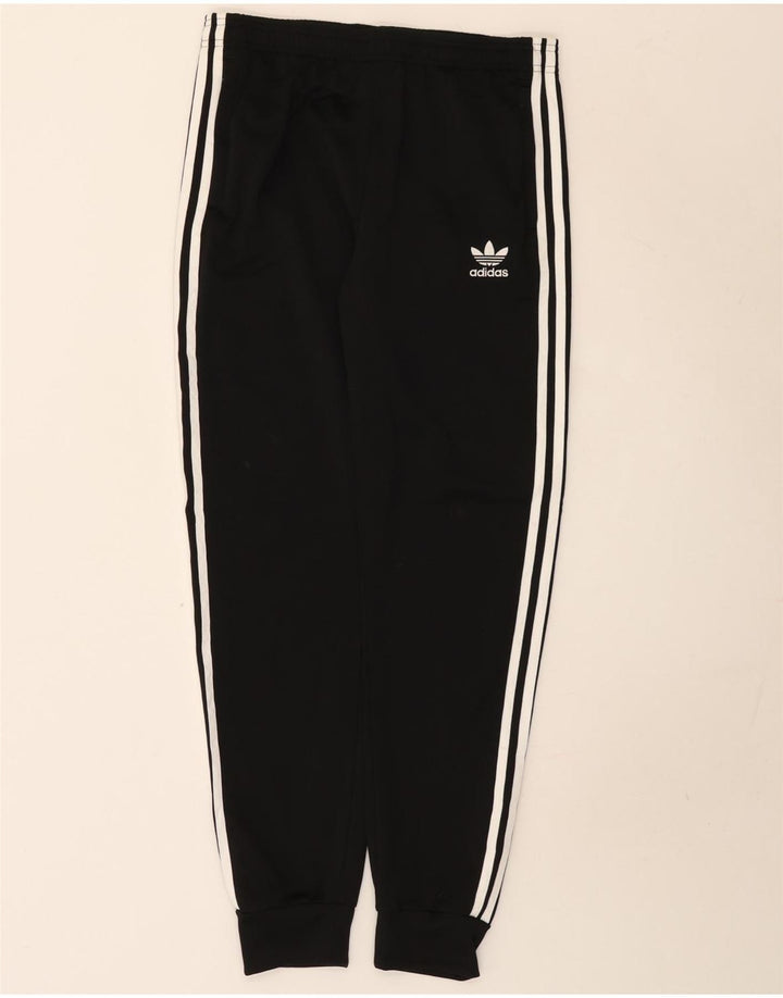 Adidas Jungen-Trainingshose, Jogginghose, 13–14 Jahre, schwarzes Polyester