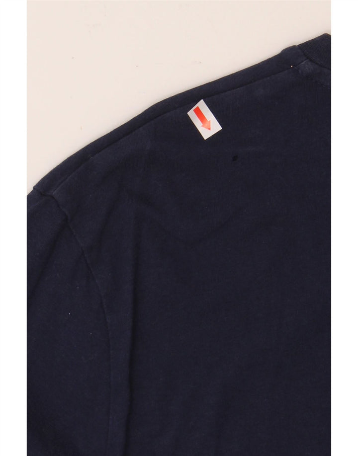 NAPAPIJRI Mens T-Shirt Top Medium Navy Blue Cotton Vintage Napapijri and Second-Hand Napapijri from Messina Hembry 