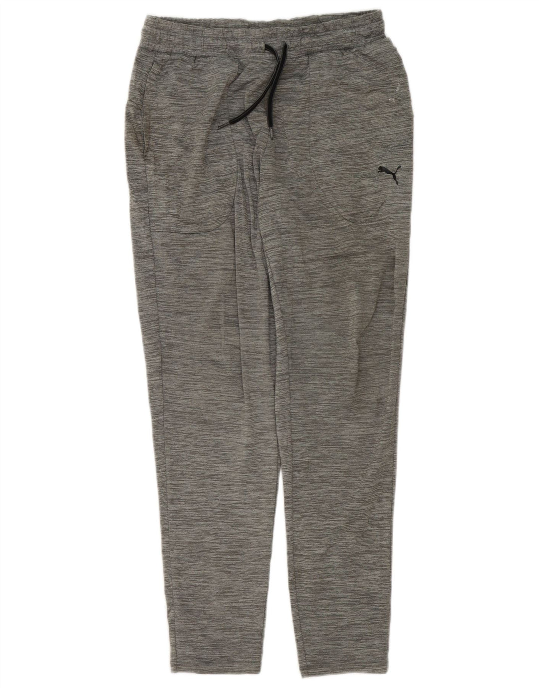 Puma Damen-Trainingshose, UK 12, mittelgrau geflecktes Polyester