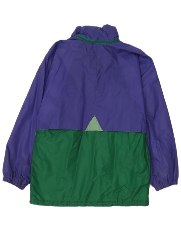 K-WAY Herren-Windbreaker-Jacke, UK 38, Mittelviolett, Colourblock-Polyamid