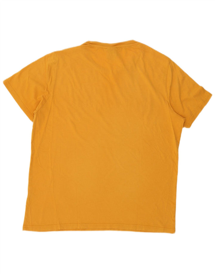 CHAMPION Herren-T-Shirt mit Grafik, Größe L, Gelb