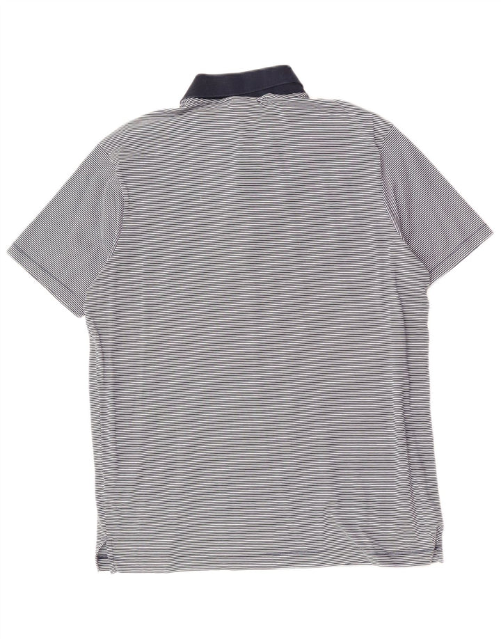 PAUL & SHARK Herren-Poloshirt, groß, marineblau, Nadelstreifen-Baumwolle