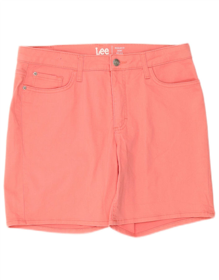 Lee Damen-Jeansshorts mit mittelhohem Bund und normaler Passform, W34, Größe L, Rosa