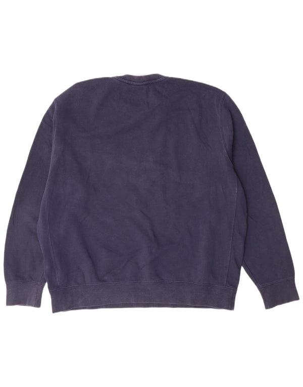 Nike Herren-Sweatshirt-Pullover, groß, marineblau, Baumwolle