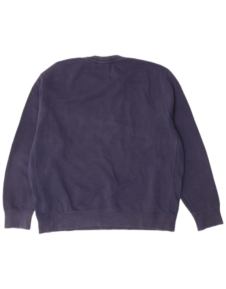 Nike Herren-Sweatshirt-Pullover, groß, marineblau, Baumwolle