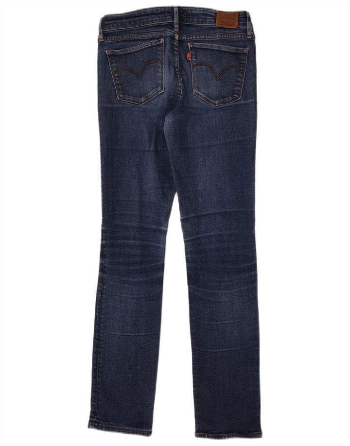 LEVI'S Damen 712 Distressed Slim Jeans W27 L30 Blaue Baumwolle