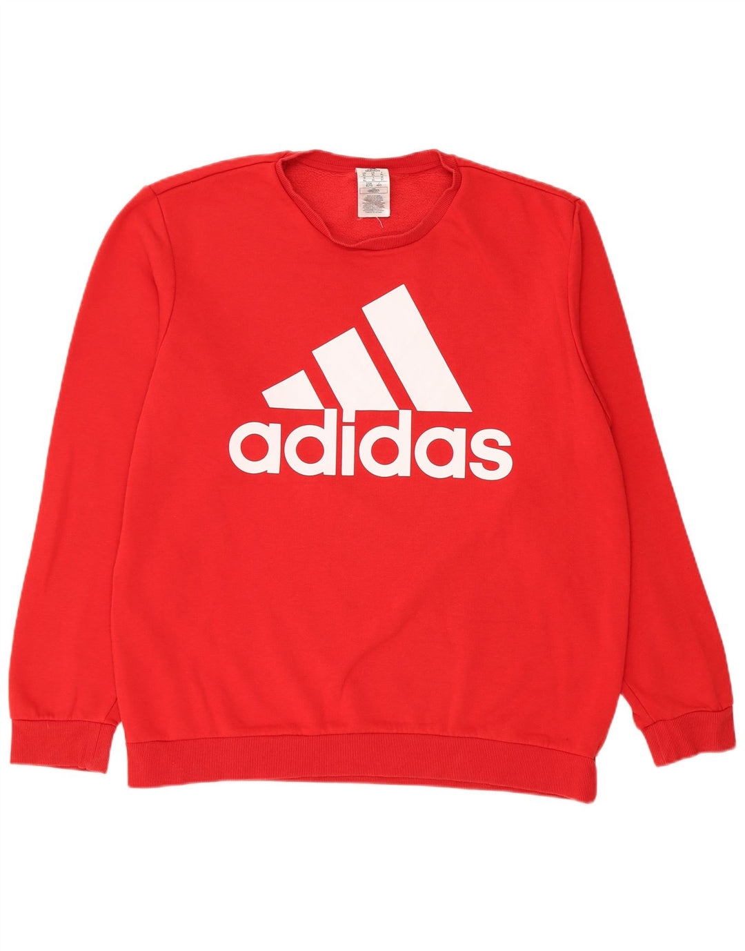 Adidas Herren Grafik-Sweatshirt-Pullover XL aus roter Baumwolle