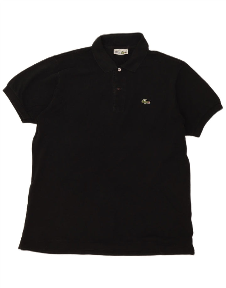 Lacoste Herren-Poloshirt, Größe 5, groß, schwarze Baumwolle