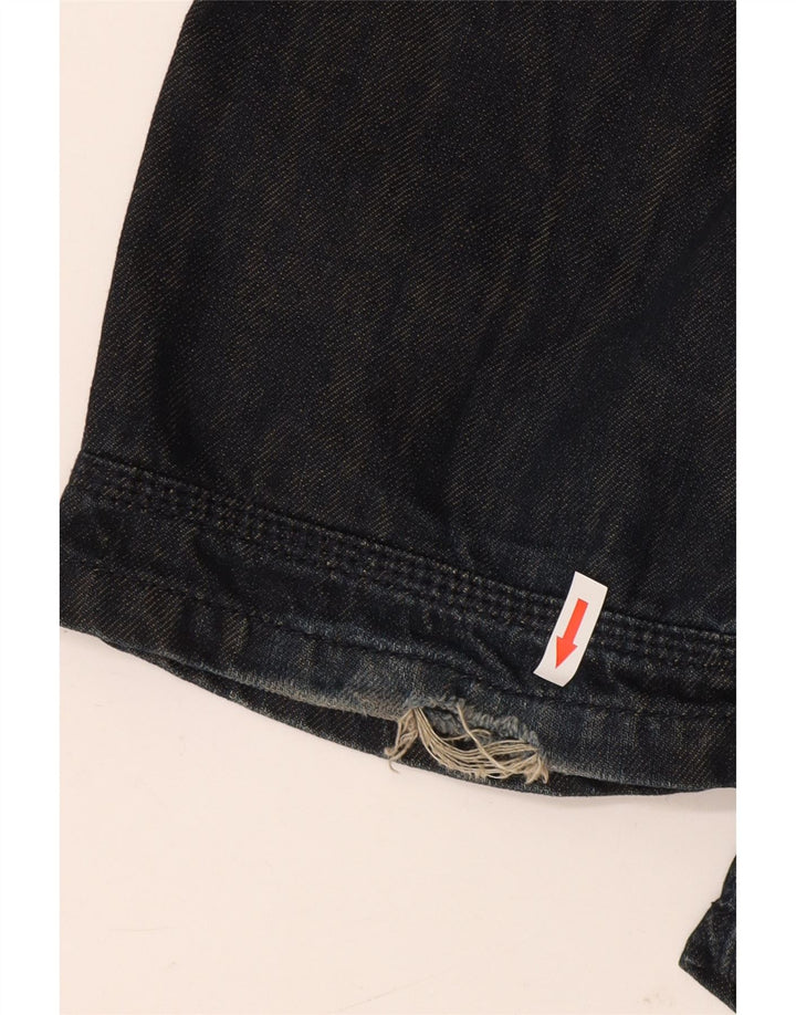 Superdry Herren Straight Jeans W34 L34 Marineblau Baumwolle