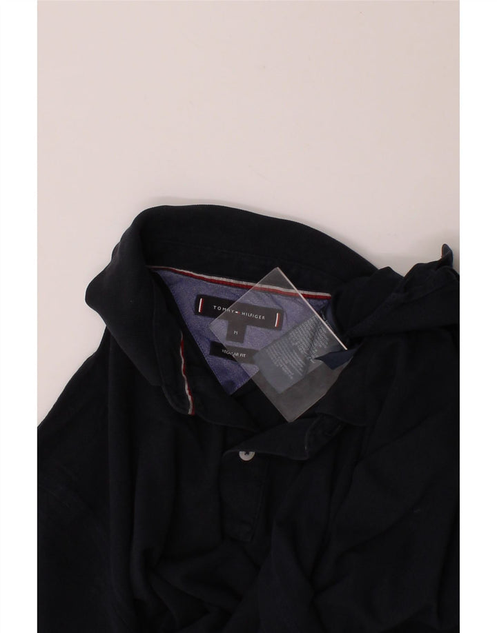 TOMMY HILFIGER Mens Regular Fit Polo Shirt Medium Navy Blue Cotton Vintage Tommy Hilfiger and Second-Hand Tommy Hilfiger from Messina Hembry 