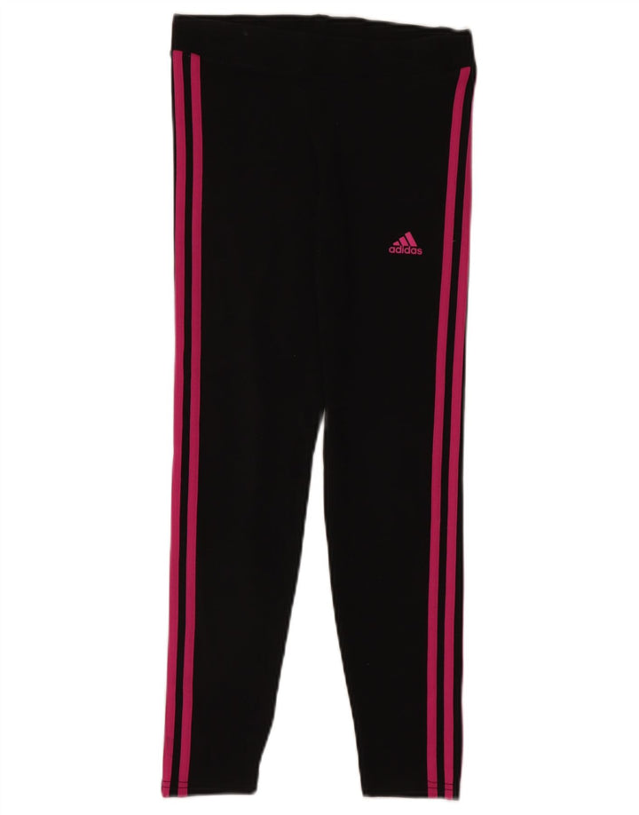 ADIDAS Mädchen Leggings 11-12 Jahre Schwarz