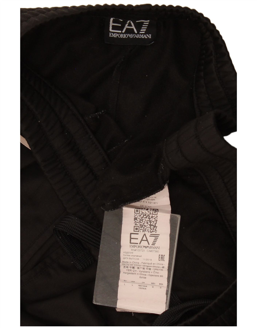 Emporio Armani Herren-Trainingshose, Jogginghose, Größe L, Schwarz, Polyester