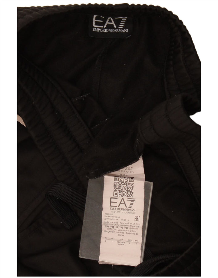 Emporio Armani Herren-Trainingshose, Jogginghose, Größe L, Schwarz, Polyester