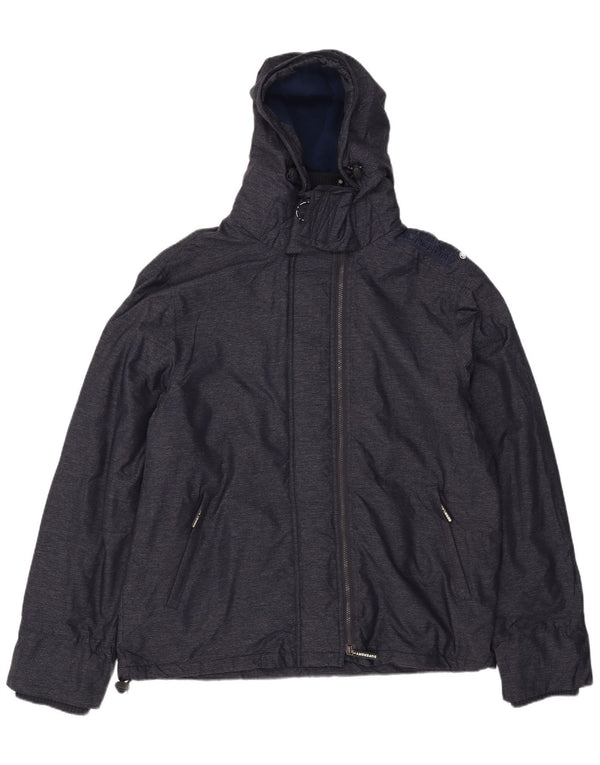 Superdry Herren Windcheater Kapuzen-Windjacke UK 46 3XL Marineblau