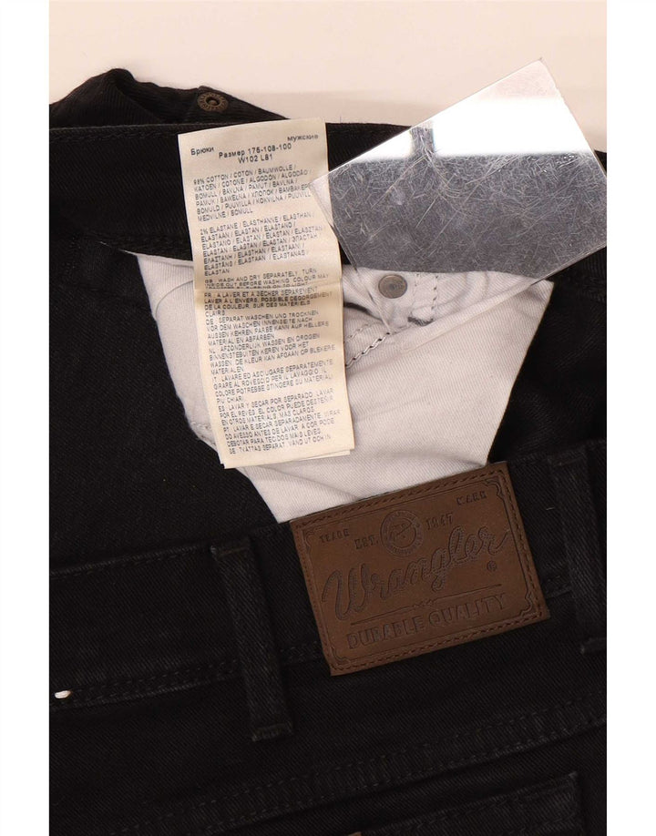 Wrangler Herren-Jeans mit normaler Passform, gerade Passform, W40, L32, schwarze Baumwolle