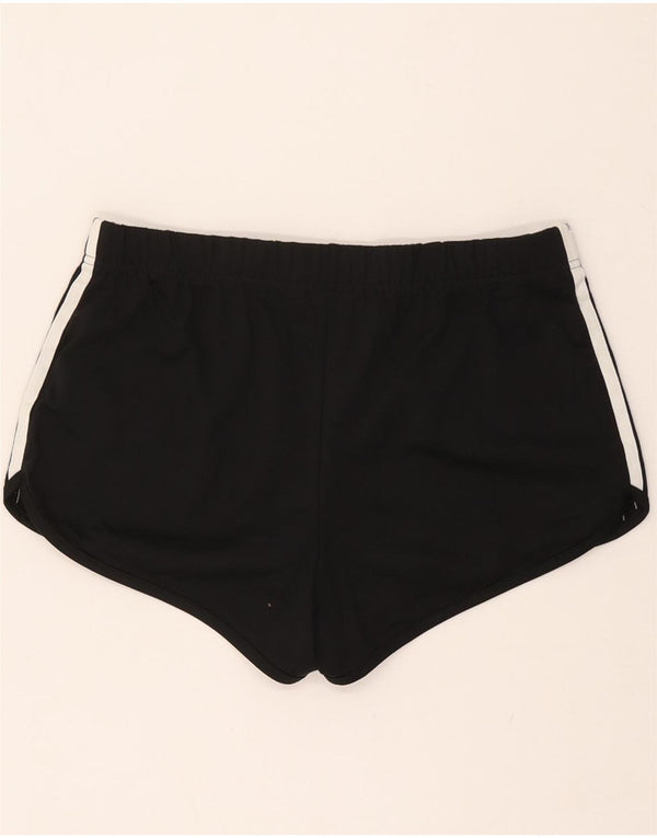 Adidas Damen Sportshorts UK 8 Small Schwarz Polyester