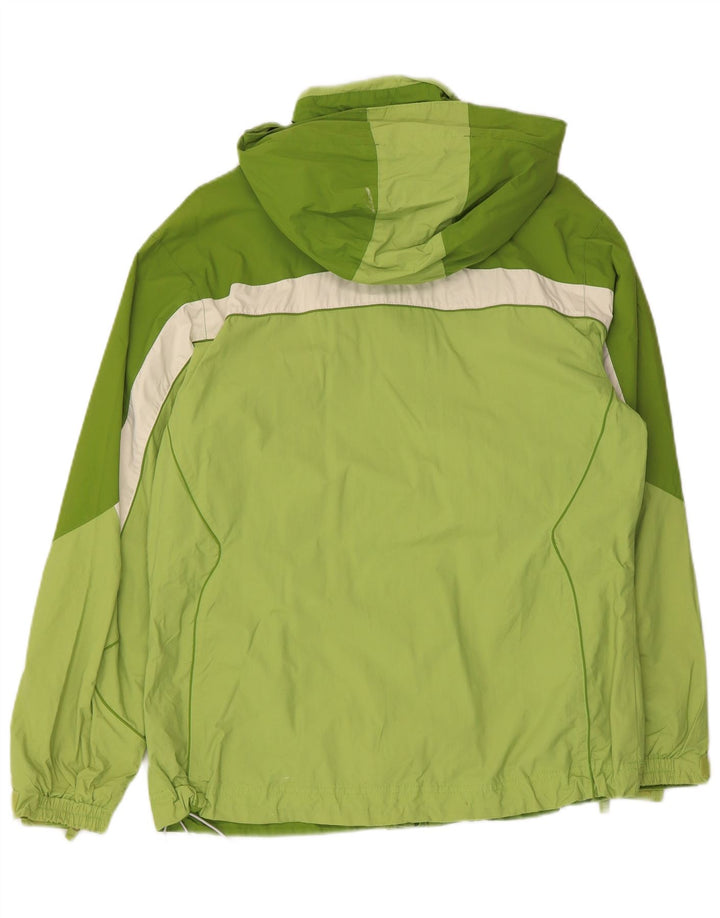 COLUMBIA Damen Interchange Regenjacke UK 14 Mittelgrüner Farbblock