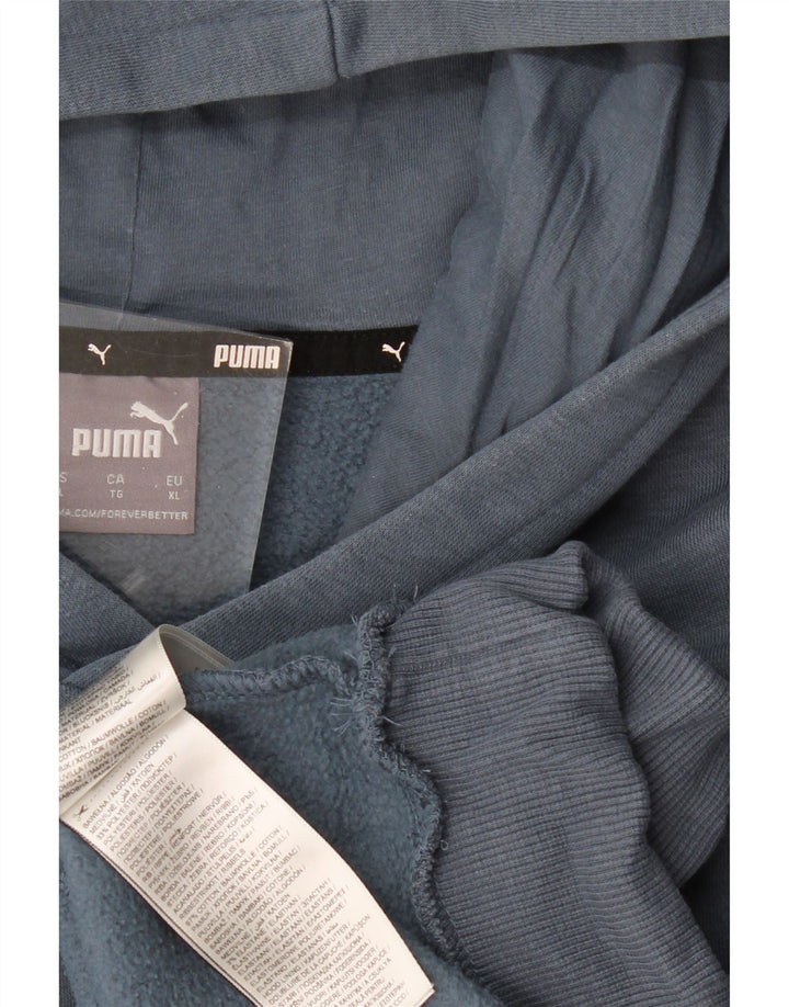 PUMA Herren Kapuzenpullover XL Blau Baumwolle