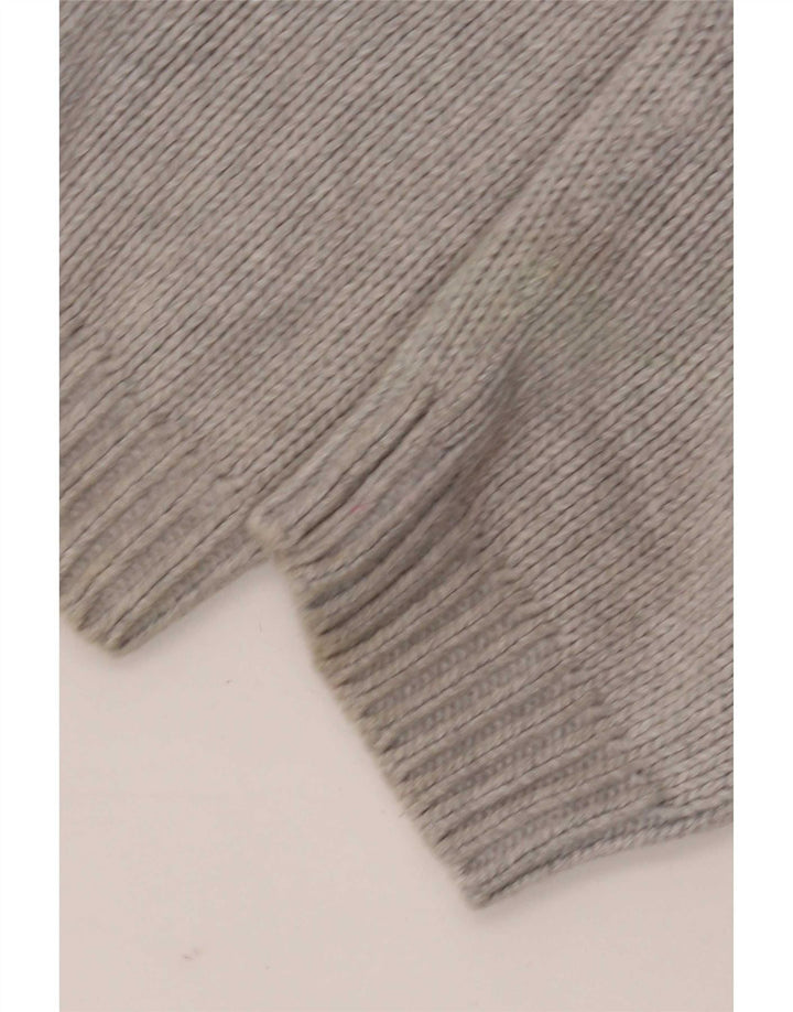 Gap Herren-Pullover mit Reißverschluss, XL, graue Baumwolle
