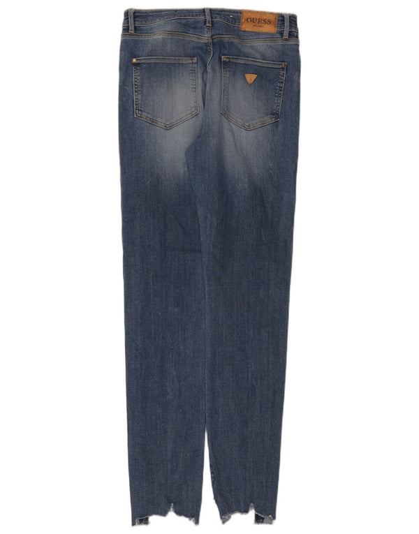 Guess Damen Skinny Jeans W29 L32 Blaue Viskose