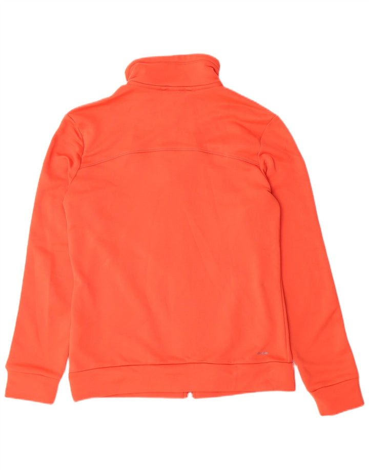 ADIDAS Damen Climalite Trainingsanzug Top Jacke UK 8/10 Small Orange