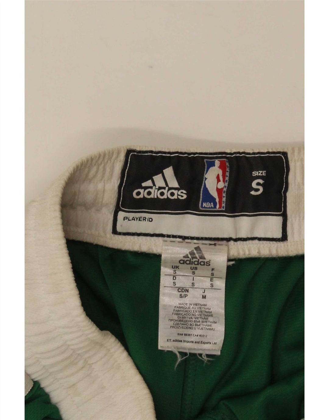 Adidas Herren Boston Celtics Sportshorts, klein, grünes Farbblock-Polyester
