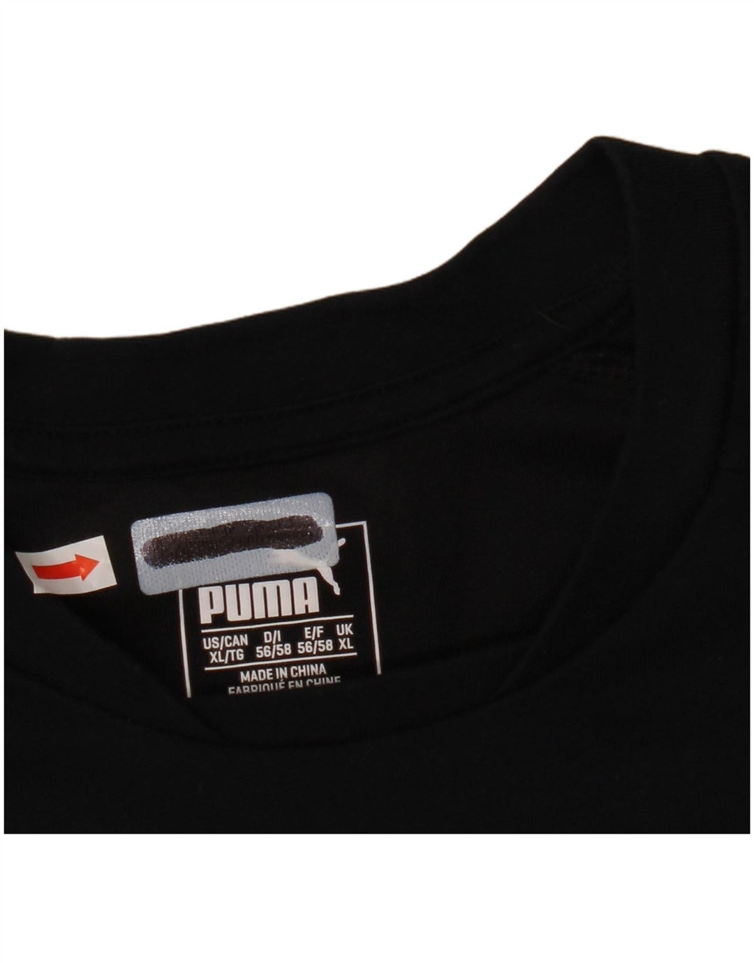 Puma Herren T-Shirt Top XL Schwarz Baumwolle