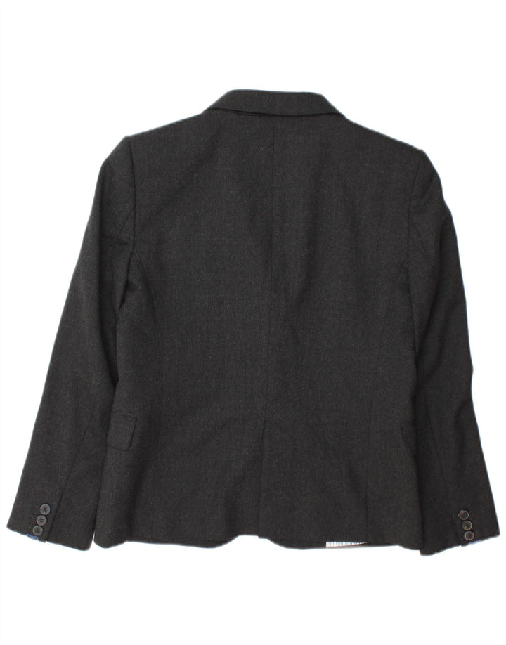 Zara Damen 2-Knopf-Blazerjacke UK 10 Small Grau