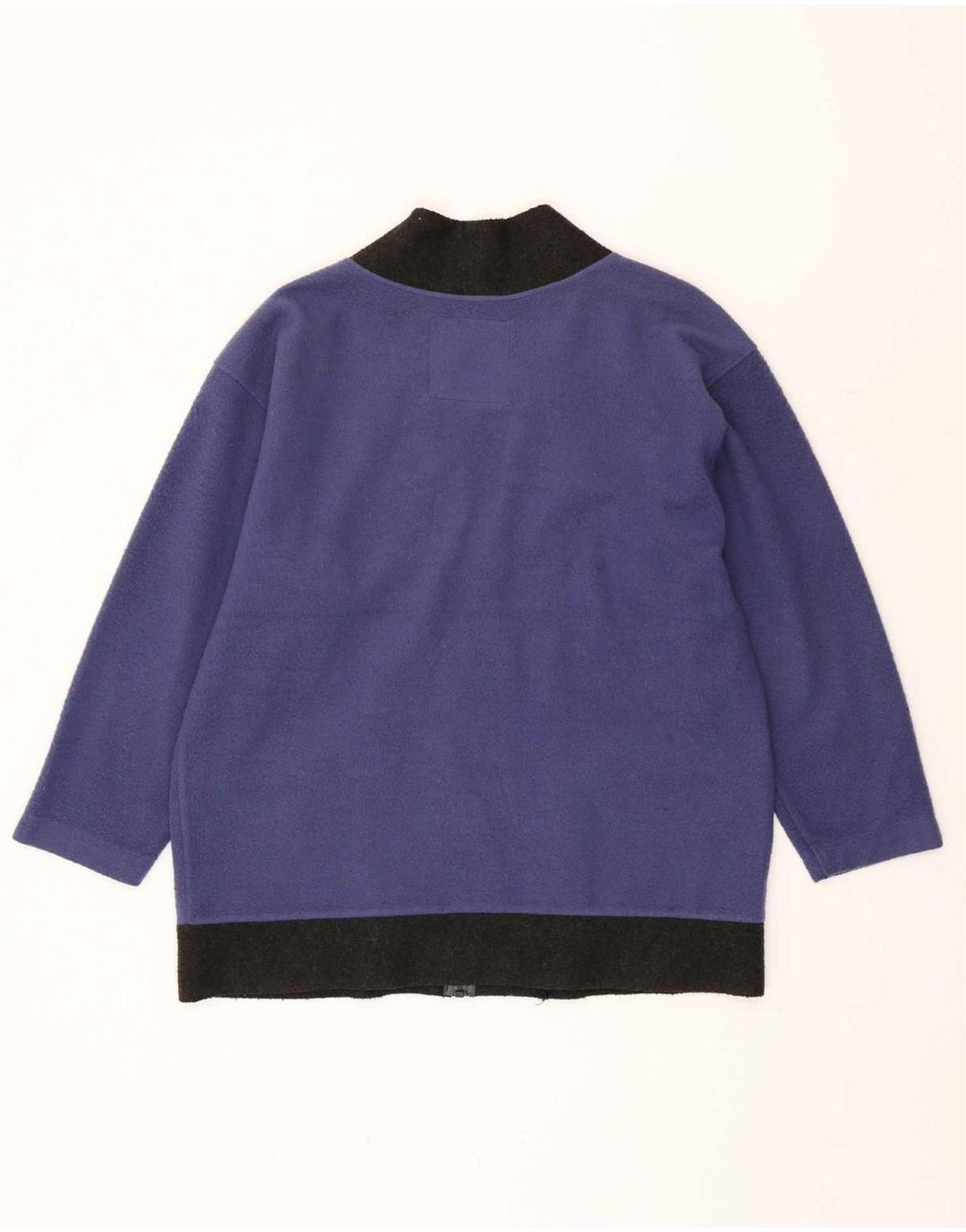 Benetton Herren-Cardigan mit lockerer Passform, klein, blau, Farbblock-Polyester