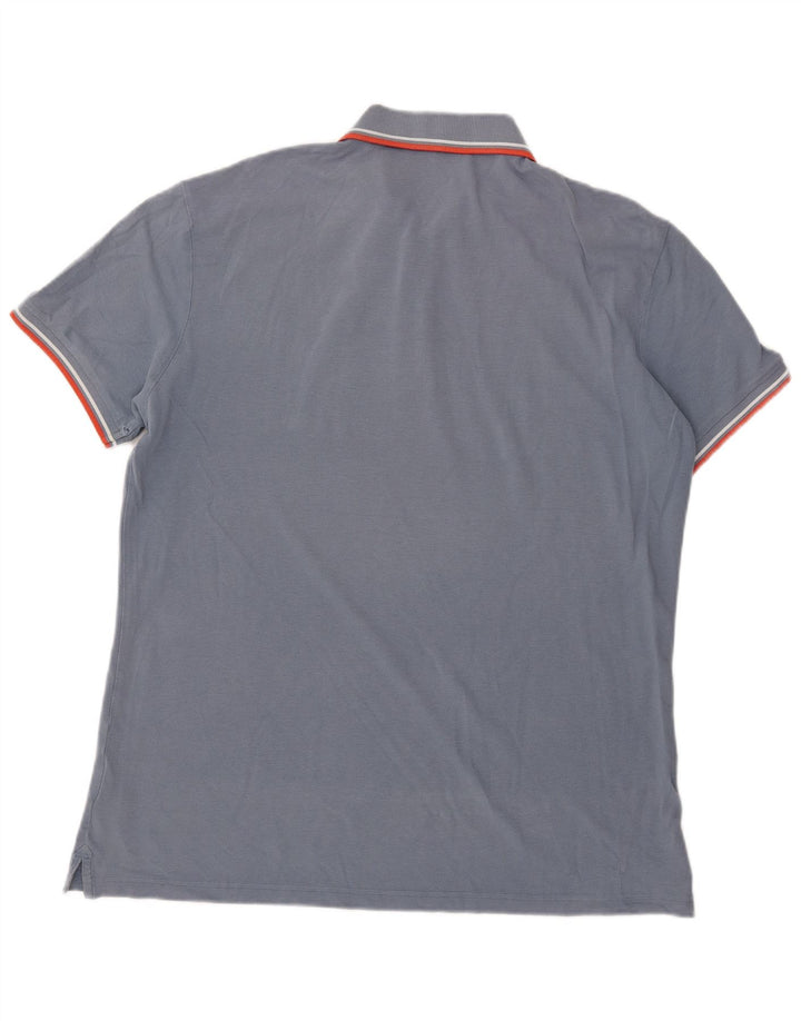 Diadora Herren Poloshirt 2XL Blau Baumwolle