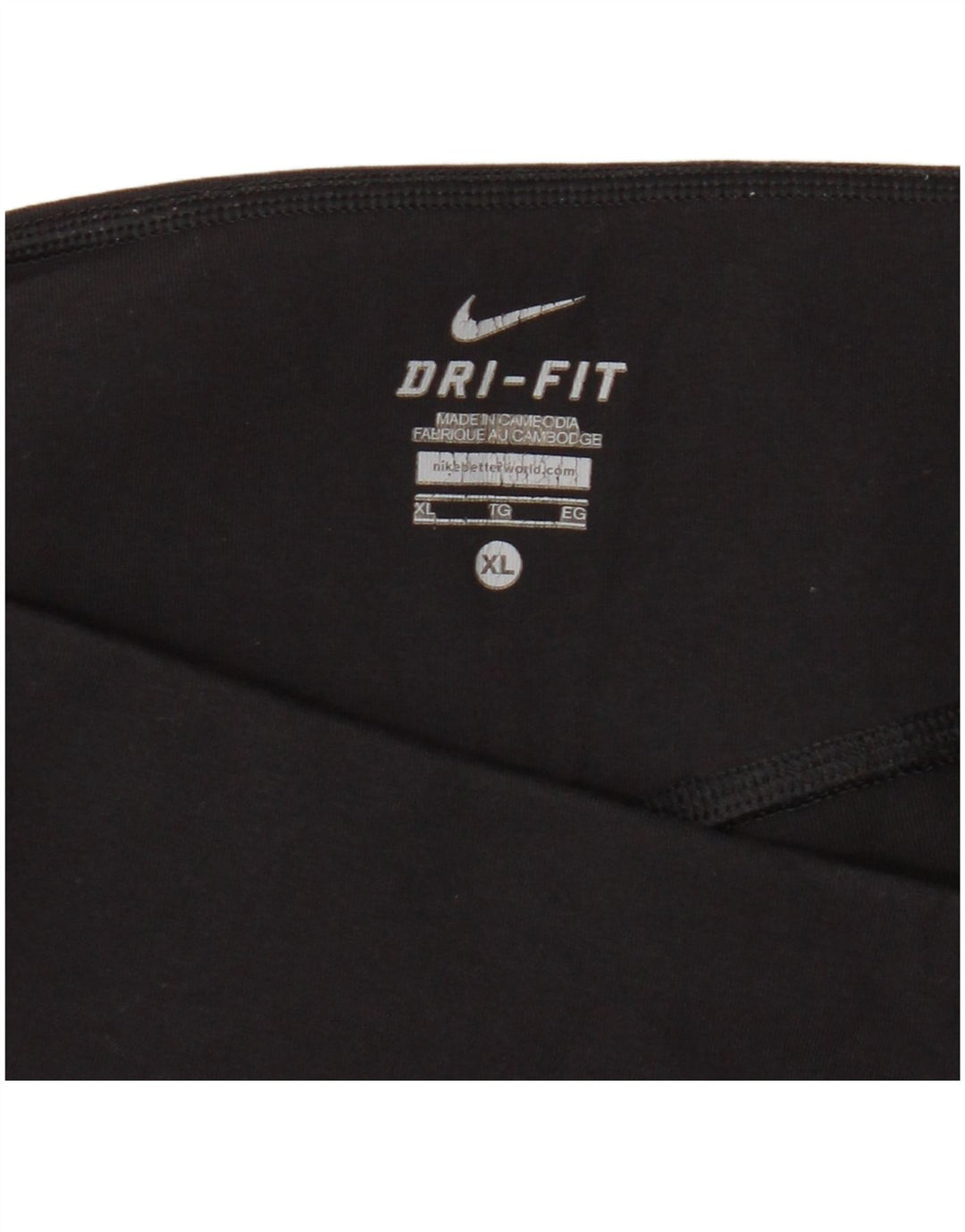 Nike Damen Dri Fit Capri Leggings UK 18 XL Schwarz