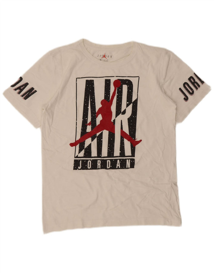 Jordan Jungen T-Shirt mit Grafik, 13–14 Jahre, XL, Weiß