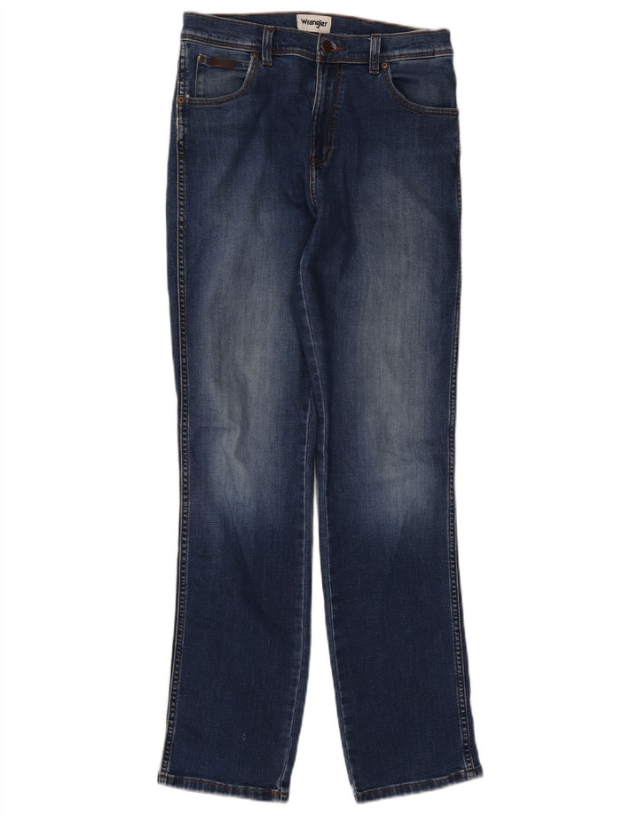 WRANGLER Herren Texas Straight Jeans W32 L34 Blaue Baumwolle