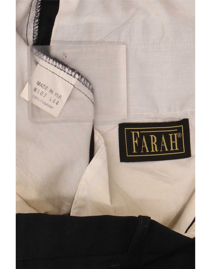 Farah Herren-Anzughose, gerade, W42, L33, Marineblau, Polyester