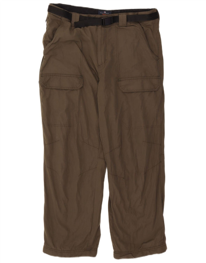 Marks & Spencer Herren Blue Harbour Straight Cargohose W36 L29 Khaki