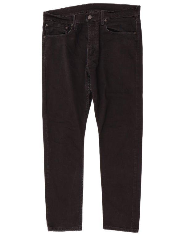 Levi's Herren 512 Slim Tapered Jeans W34 L30 Schwarze Baumwolle