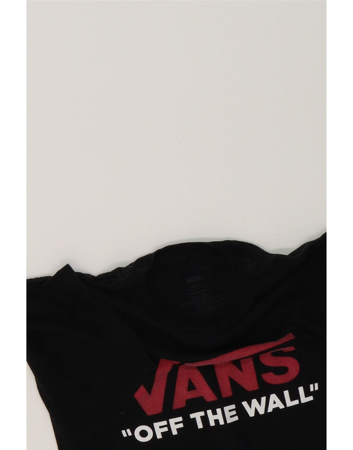 VANS Mens Graphic T-Shirt Top Medium Black Cotton Vintage Vans and Second-Hand Vans from Messina Hembry 