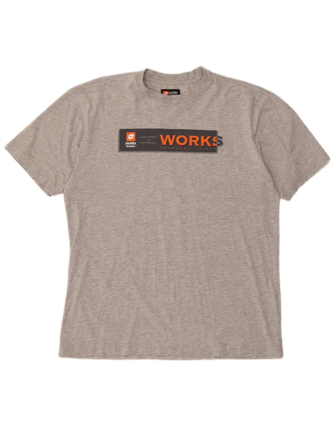 LOTTO Herren-T-Shirt mit Grafik, XL, Grau