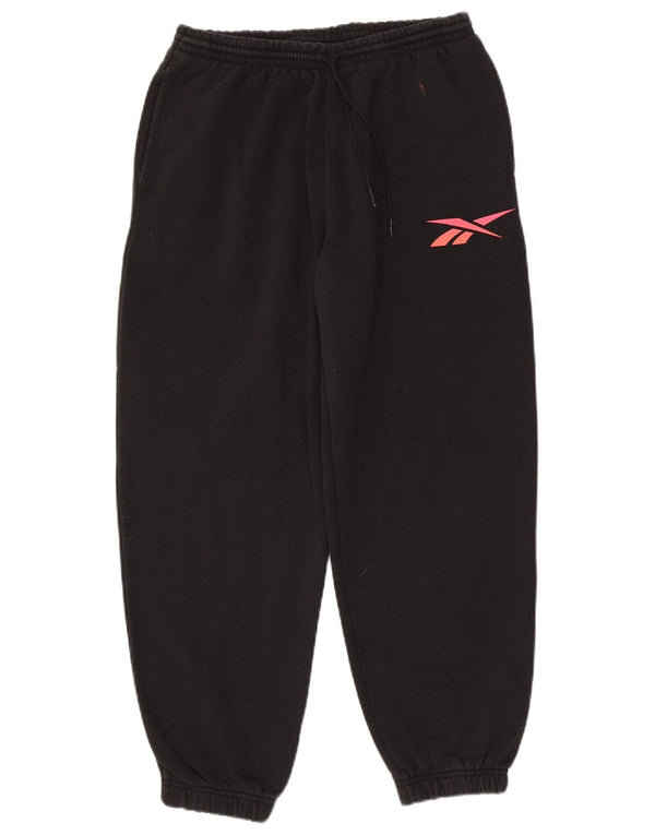 Reebok Damen Trainingshose Jogger UK 16/18 Large Schwarz Baumwolle