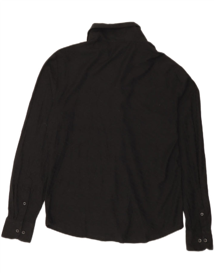 Reiss Herrenhemd Mittelschwarze geometrische Baumwolle