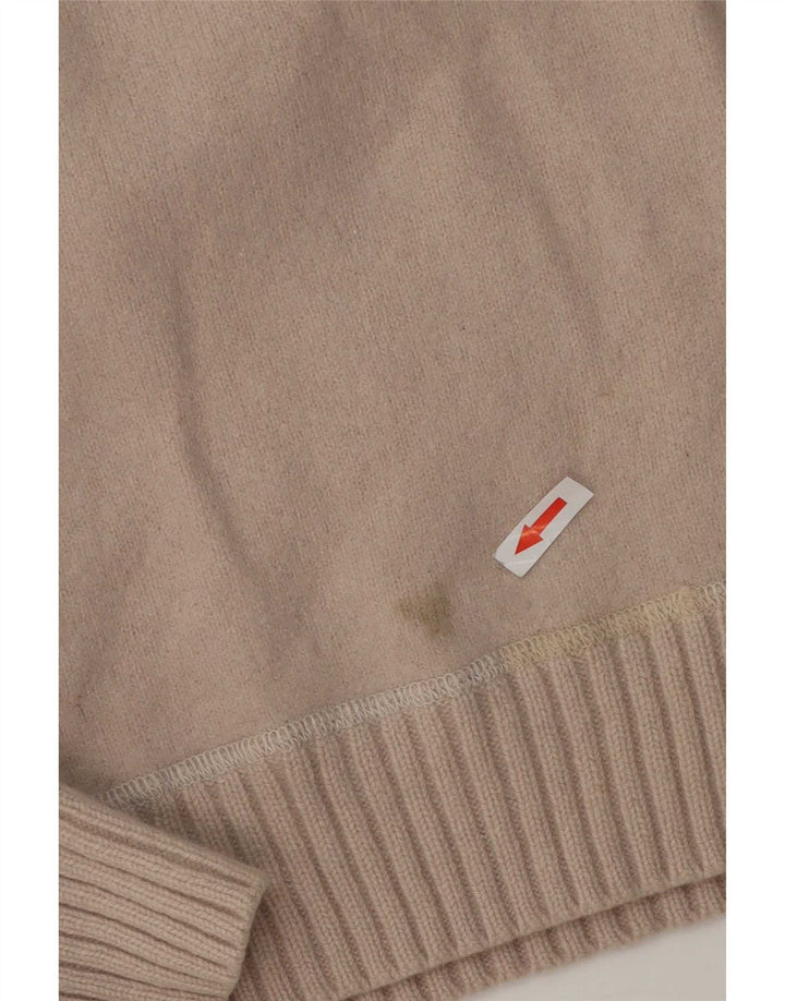 Levi's Damen-Pullover mit U-Boot-Ausschnitt, Gr. 14, Beige, Wolle