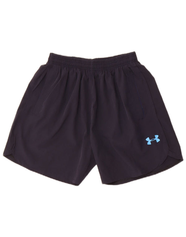 Under Armour Jungen Sportshorts 11-12 Jahre Marineblaues Polyester