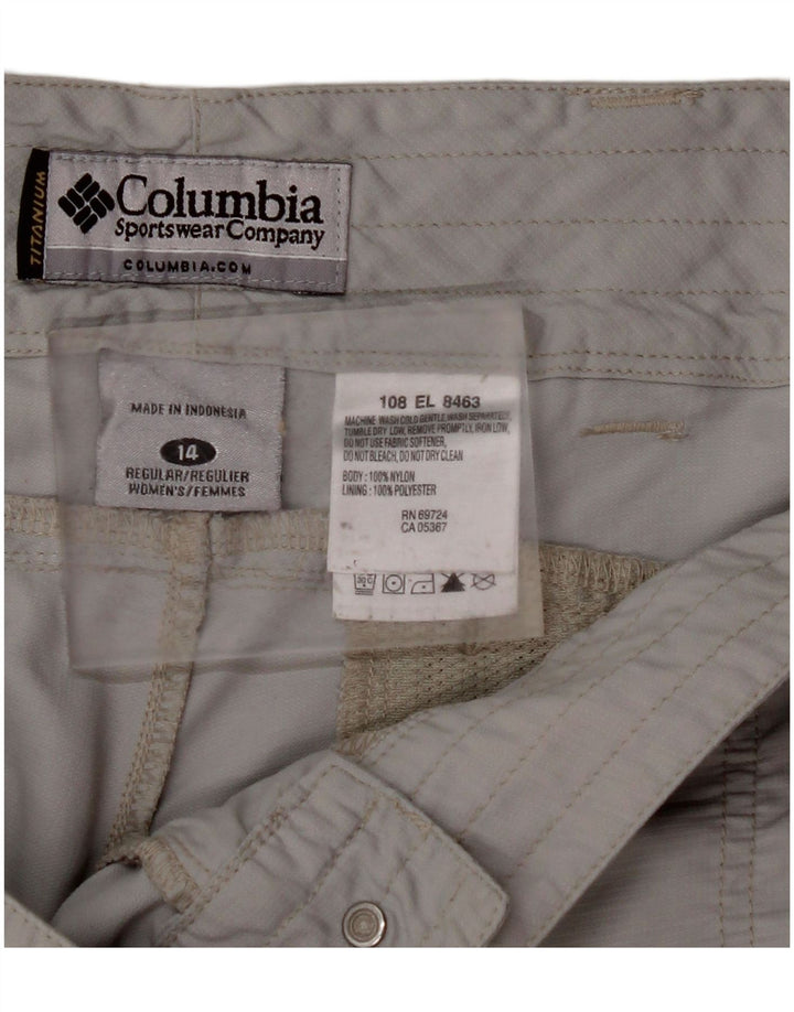 COLUMBIA Damen Titanium Regular Cargohose US 14 XL W36 L31 Grau