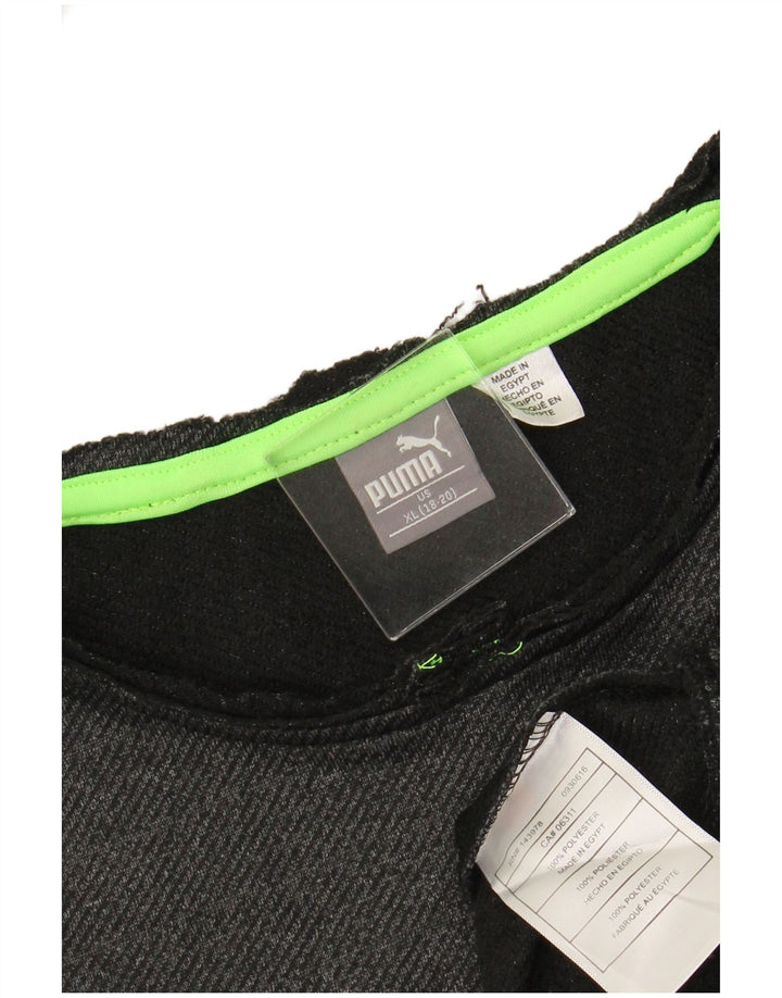 PUMA Jungen Sweatshirt Pullover 15-16 Jahre XL Grau Polyester