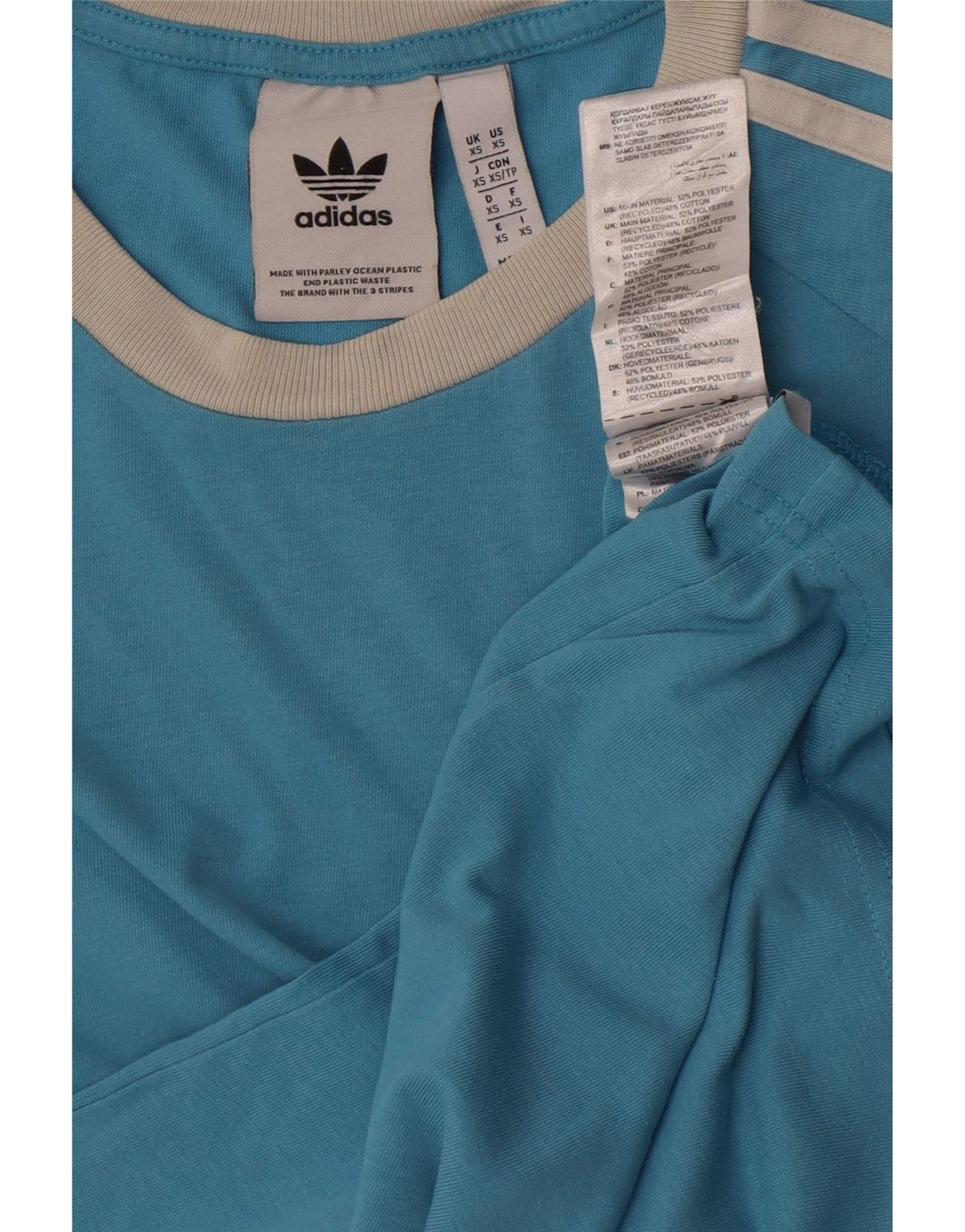 Adidas Herren T-Shirt Top XS Blau Polyester