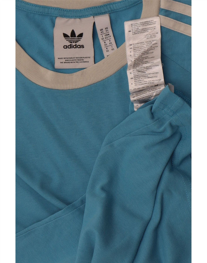 Adidas Herren T-Shirt Top XS Blau Polyester
