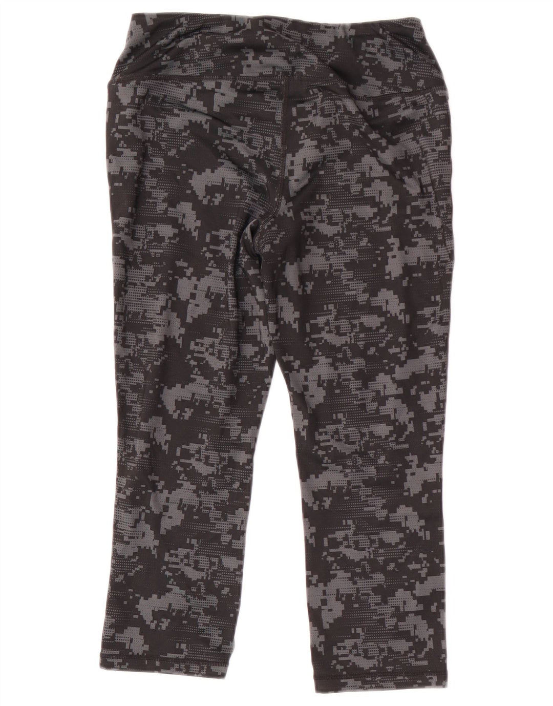 Reebok Damen Capri-Leggings UK 8 Small Schwarz Camouflage