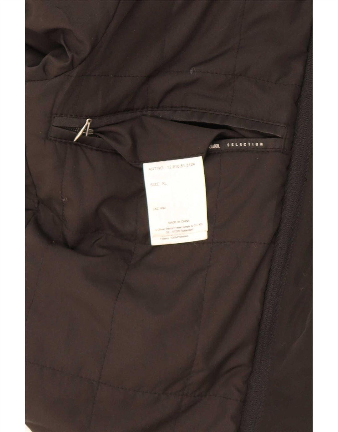 S.Oliver Herren Utility Jacke UK 42 XL Schwarze Wolle
